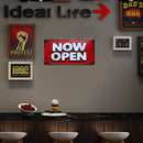 Now Open Tin Plate Retro Metal Sign Home Decor Wall Cafe Iron Painting Craft