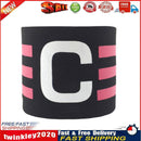 Player Leader Football Captain Armband Nylon Soccer Group Arm Band (Black) Newly