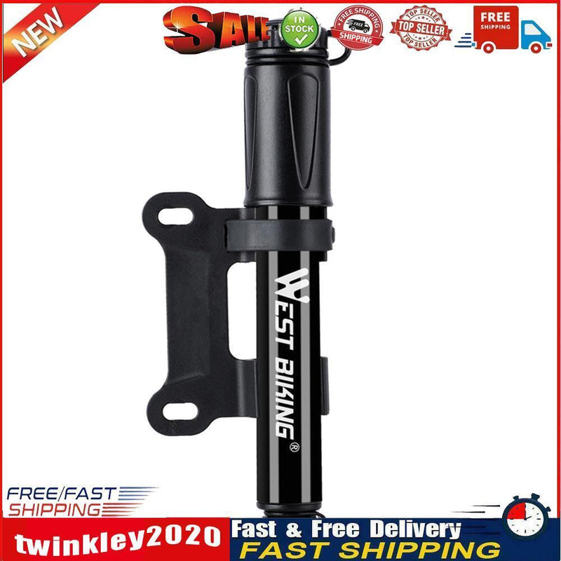 WEST BIKING Mini Bicycle Pump 100PSI Portable Tire Air Inflator with Hose Newly