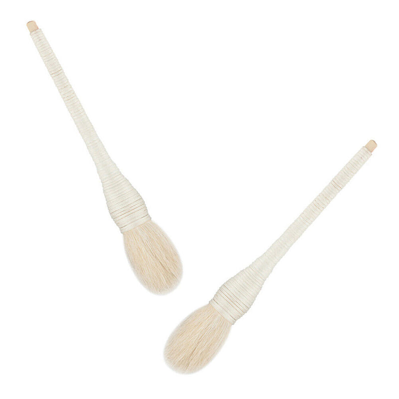 1pc Ratten Cosmetic Brush Soft Wool Powder Blush Brush Makeup Tools (White)