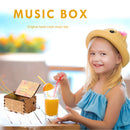 Wooden Carved Retro Hand Crank Music Box You Are My Sunshine Music Box (A) Newly