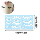 Cutting Die Scrapbook Stamp Chocolate Baking Accessories Unicorn Eyelashes Mold