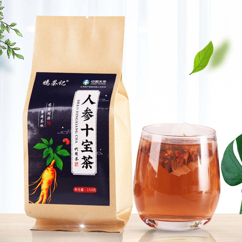 10 Kinds Herbal Ginseng Tea Energy Drink Men Relieve Fatigue Men Sexual Health