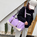 Fashion Women Waterproof Shoulder Bag Oxford Cloth Fitness Suitcase Handbags