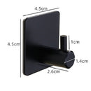Punch Free Kitchen Towel Hanger Hooks Wall Mounted Bathroom Key Coat Holder Rack