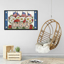 Diamond Painting Independence Day Full Round Drill Rhinestone Picture