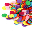 1000pcs DIY 1.5CM Round Felt Fabric Pads Accessory Patches Circle Fabric Fl