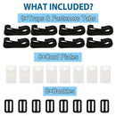 8pcs Universal Pool Solar Cover Reel Strap Swimming Solar Reel Tube Accesso