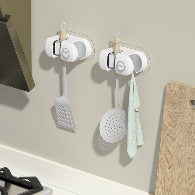 Traceless Broom Storage Tool No Punching Wall Mounted Mop Hook Mop Rack for Home