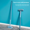Window Cleaning Squeegee 4-in-1 Window Cleaner Long Handle Scrub Brush Tools