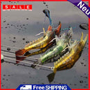 15pcs 6G 3PCS Luminous Soft Lures Artificial Shrimp Hooks Fishing Baits