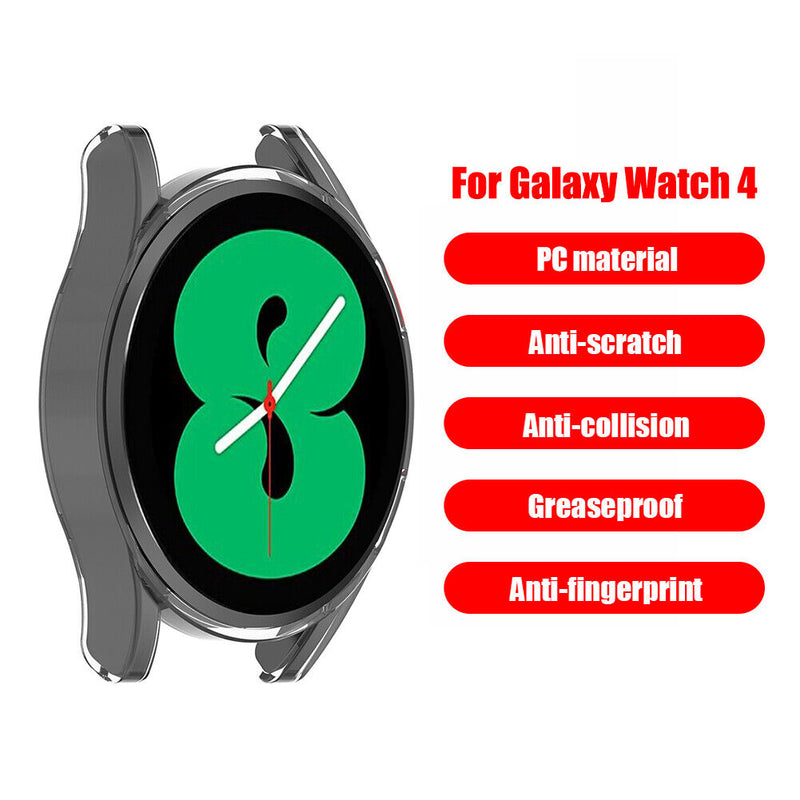 PC Half-Cover Watch Protector Case for Galaxy Watch 4 40mm (Transparent) Newly