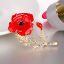 UEB Fashion Crystal Flower Chain Women's Brooch Wedding Crystal Rhinestone Jewelry Ge