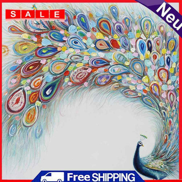 5D DIY Full Drill Diamond Painting Peafowl Cross Stitch Mosaic Craft Decor Kit