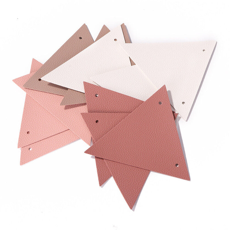 Leather Banners Bunting Garland Camping Tent Pennant Outdoor Hanging String Flag