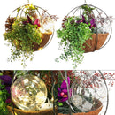 Hanging Basket Porch Flower Garland Eaves Wreath Ornament Christmas Basket