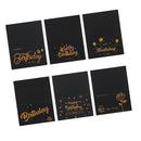 Black Exquisite Notecards Envelope Happy Birthday Gift Wish Card Greeting Card