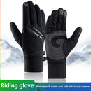 Fleece Ski Gloves Touch Screen Waterproof Warm Riding Mittens (Black 2XL) Newly