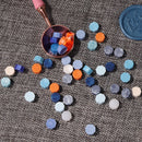 100pcs Octagon Sealing Wax Beads Envelope Seal Stamp Wax Tablet Pill (Blue)