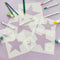 Decorative Scrapbooking Painting Templates Star Template Stencils Paper Card