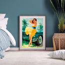Acrylic Oil Painting By Number Beauty Digital Picture Home Wall Decor for Gift
