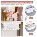 Self-Adhesive Under Desk Drawer School Pencil Tray Pen Holder Organizer Set