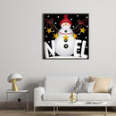 Diamond Painting Christmas Round Rhinestone Wall Picture Decor