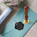 100pcs Retro Octagon Fire Painting Pills Sealing Wax Grain for Envelope (F)