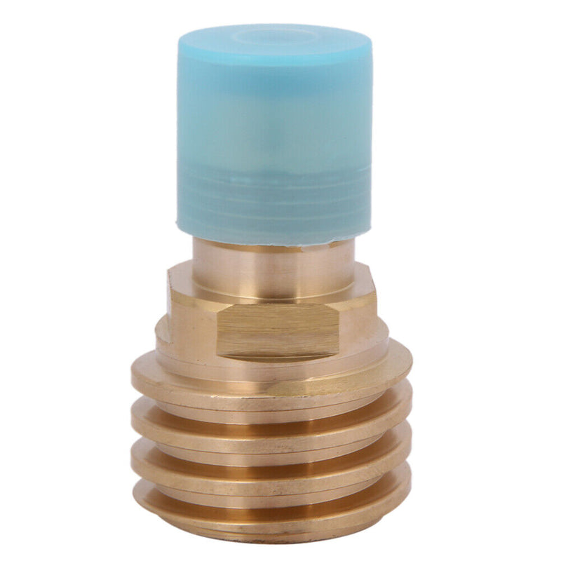 Converts Propane LP TANK POL Service Valve to QCC Outlet Brass Adapter Newly