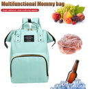 Mom Travel Rucksack Canvas Backpack Waterproof Portable Backpack (Green)