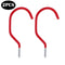 2PCS Garage Storage Hooks Bike Tool Storage Hook Set Screw In Hooks Red#