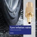 Portable Brass Car Truck Tire Inflator Valve Connector Clamp Joint Adapter Newly