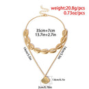 Women Bohemian Beach Jewelry Cowry Seashell Pendant Multilayer Shell Necklace