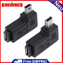 2pcs 90 ° Micro USB Female, Mini USB Male Adapter Connector