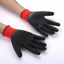 1 PAIR LATEX COATED NYLON WORK GLOVES SAFETY GARDEN BUILDERS GRIP K9V7