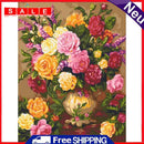 5D Diamond Painting Flowers in Vase Full Round Drill Rhinestone DIY Wall Crafts