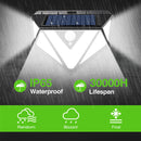 Solar PIR Motion Sensor Wall Light Outdoor 3 Modes Security Lamp (166 LED) Newly