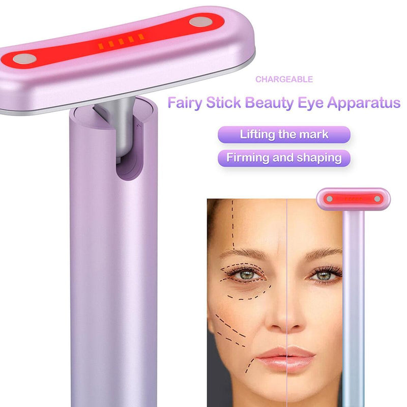 4 in 1 Facial Skincare Tool Red Light Therapy For Face Neck EMS Micro-current`