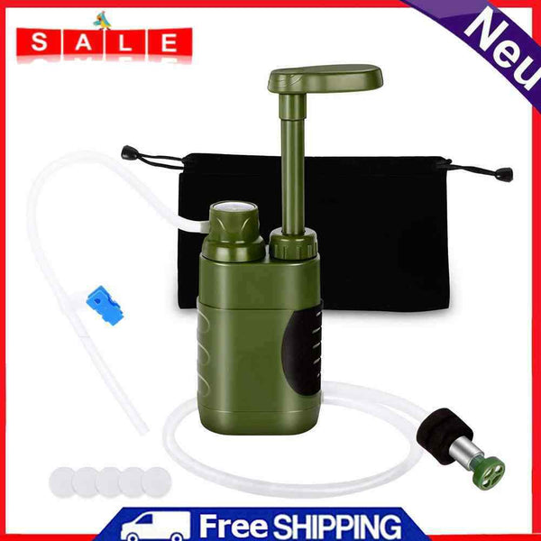 Water filter outdoor, 5000L survival camping water filter for? Drinking water, Tragba