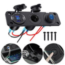Switches LED Rocker Switch Panel 12V Outlet On-Off Switch Car Cigarette Lighter