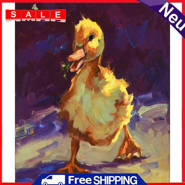 Oil Paint Chicken And Duck By Numbers Coloring Picture Drawing