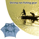 6/8 Holes Fishing Net Shrimp Cage Nylon Foldable Fish Cast Trap (6 Holes) Newly