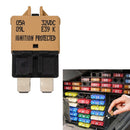 DC32V Manual Reset ATC Circuit Breaker Blade Fuse for Car Boat(5A Brown)