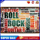 Roll Rock Metal Plate Tin Plaque Bar Pub Wall Art Sign Home Decoration