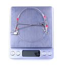 Fish Hook Safety Snaps Leader Trace With Snap Fishing Wire Line Rope Wire