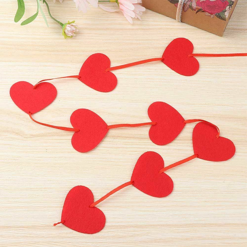 String Room Layout Decorations Red Hearts Garland Wedding Anniversary Garland