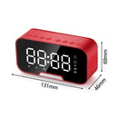 LED MP3 FM Radio Mirror with Speakers Alarm Clock Digital Wireless Clocks