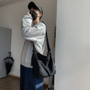 Large Capacity Canvas Shoulder Bags Soft Travel Women Men Crossbody Satchels