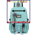 Travel Laptop Backpack Anti-Theft Bag with USB Charging Port and Lock for Wom