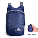 Foldable Backpack Bag Outdoor Travel Waterproof Hiking Daypacks (Navy Blue)